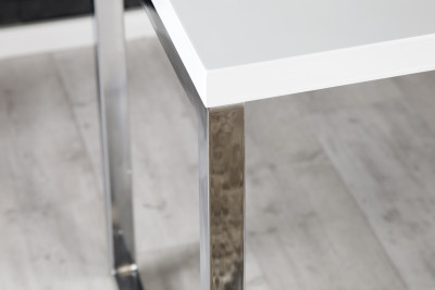 Birou din MDF si metal Invicta Interior White Desk - 160x60 cm