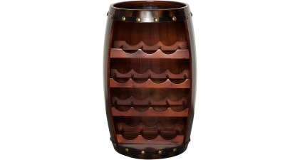 Suport din lemn de brad pentru 14 de sticle Invicta Interior Bodega Coffee - inaltime 64 cm