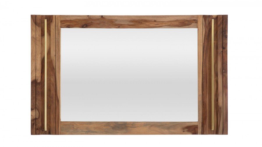 Oglinda din lemn Sheesham Mauro Ferretti - 73x120 cm