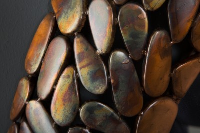 Oglinda Invicta Interior Infinity Stone Mosaic Copper - Ø82 cm